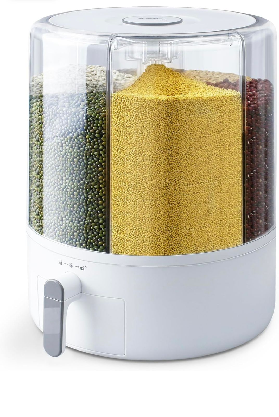 Ecoco 360° Rotating Cereal Dispenser – 10kg Multi-Grain Station