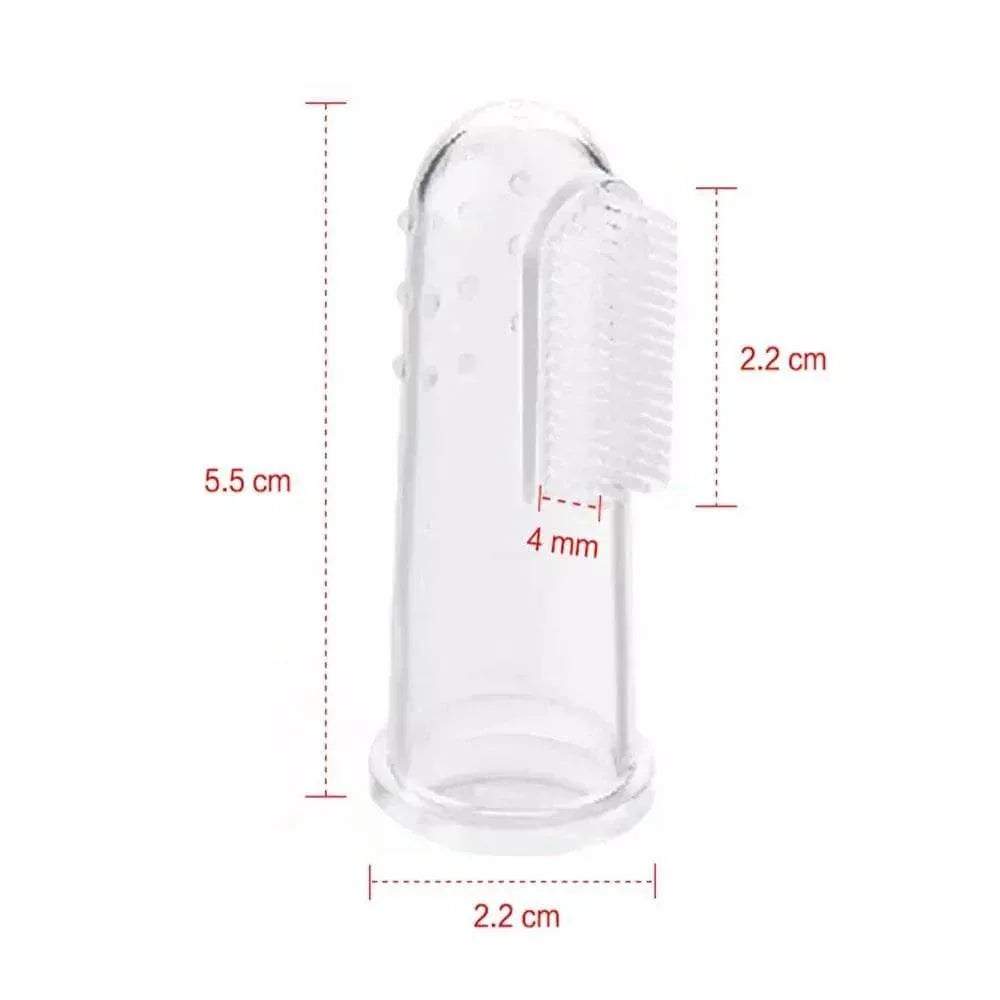 Baby Silicone Toothbrush - Soft Finger Toothbrush for Infants