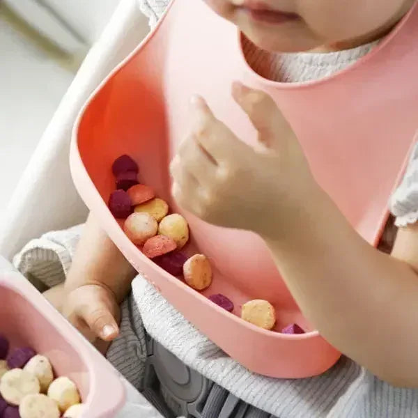 Silicone Baby Tableware Set – Bowl, Spoon, Fork, Bib & Plate