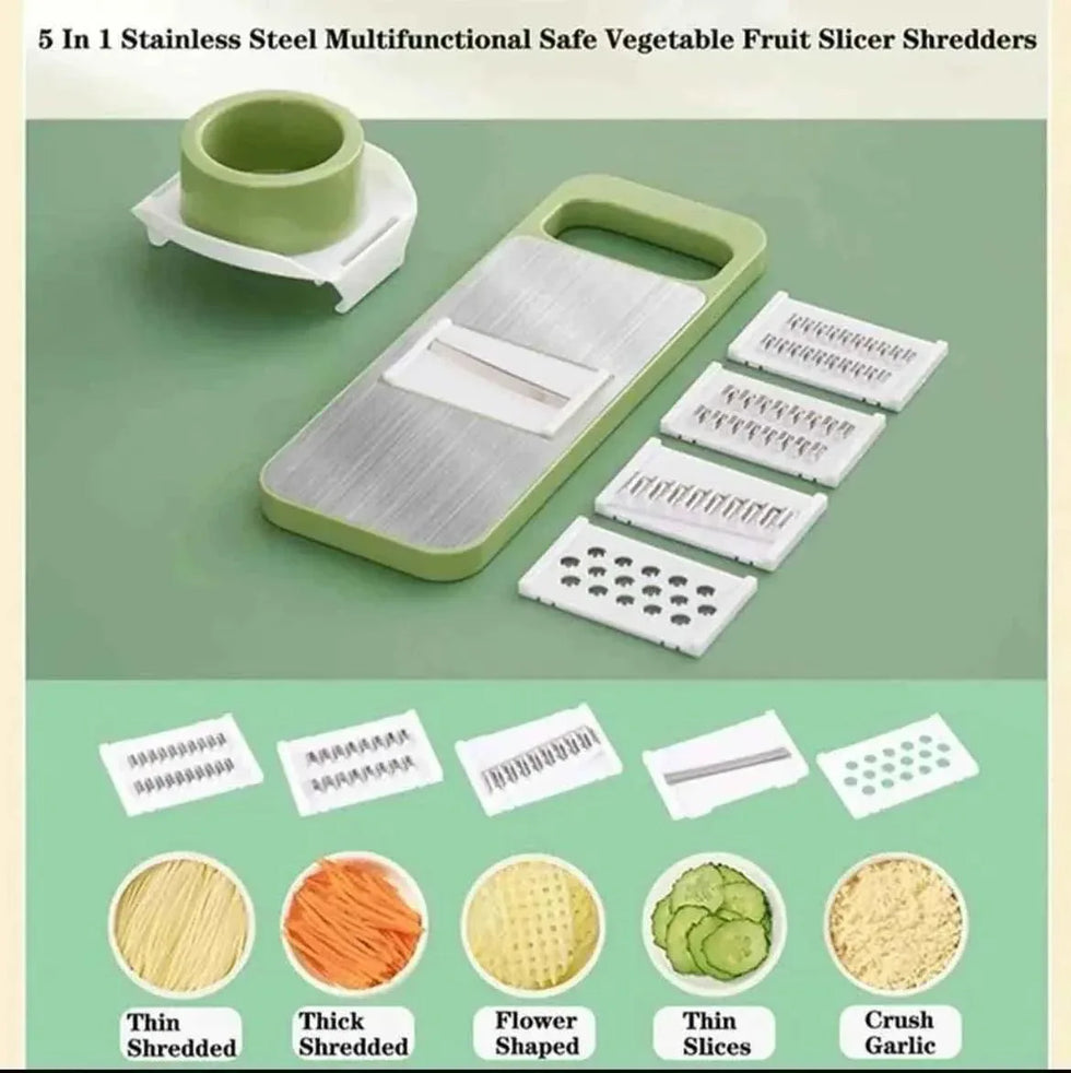 5 in 1 Vegetable Cutter Multifunctional grater and cutter